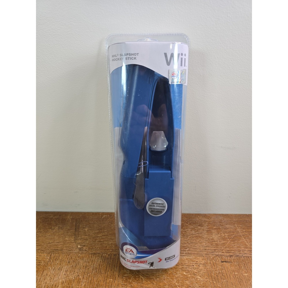 NEW 2010 Nintendo Wii NHL Slapshot Hockey Stick Sealed - Rare Blue Variant